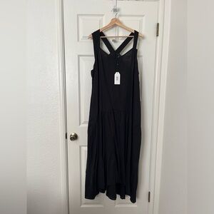 Linen Begonia Tiered Dress 18-20 Plus Size